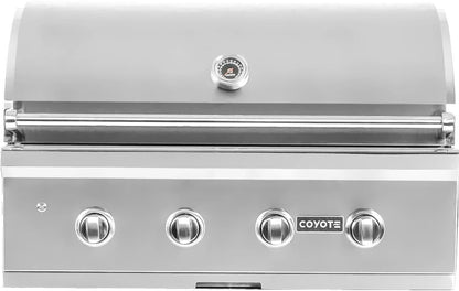 Haven 96" Coyote Outdoor Kitchen Island w/ Plain Panel | HCOY96PAN - HCOY96PAN