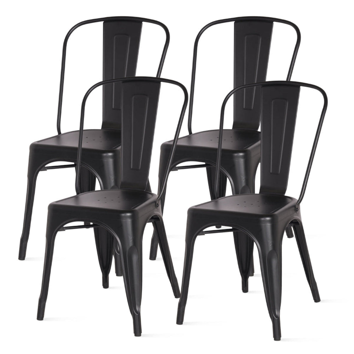 New Pacific Direct Metropolis Metal Side Chair, (Set of 4) - 938233-FB