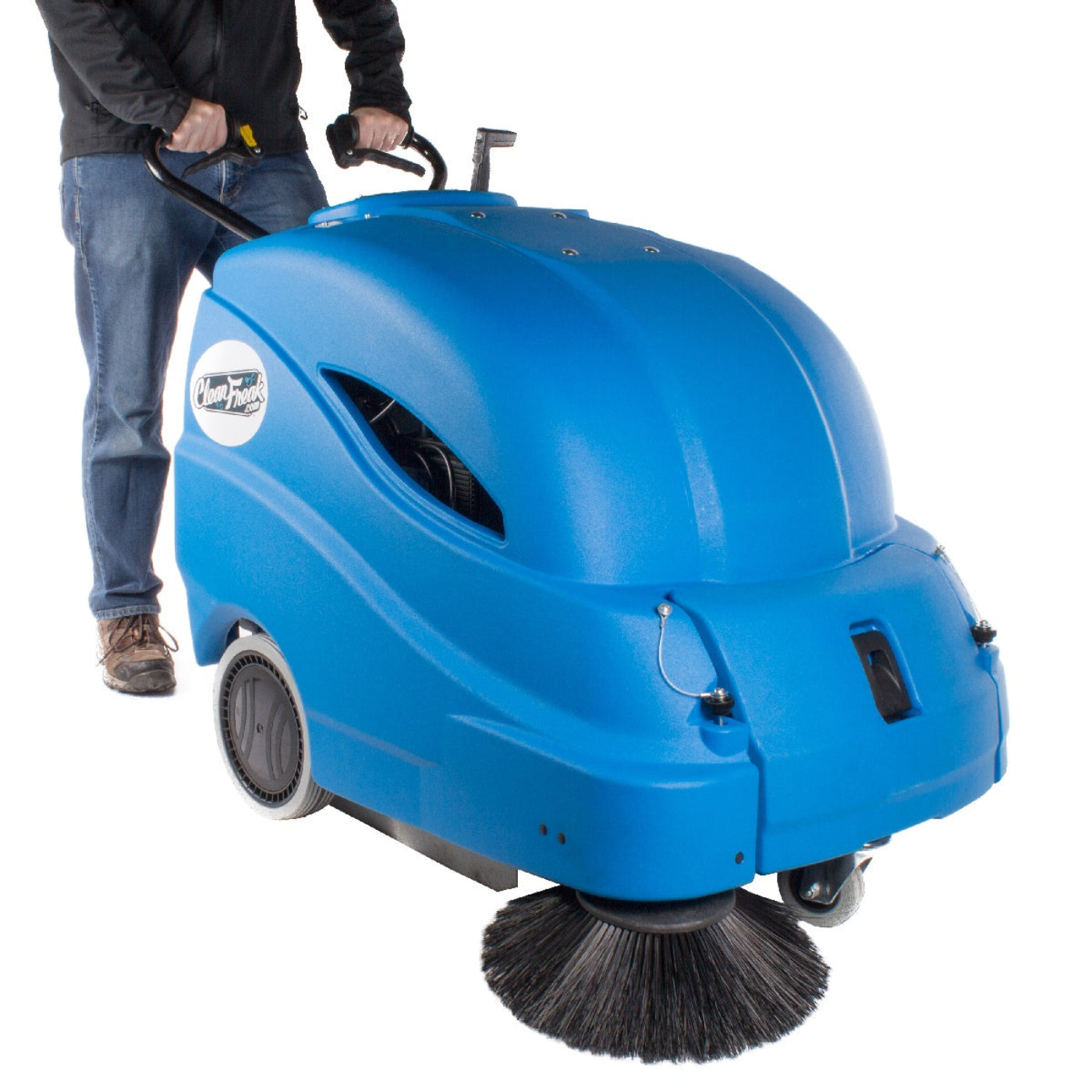 CleanFreak 'MegaSweep' Construction Site Sweeper - IES-512ET145-BLUE