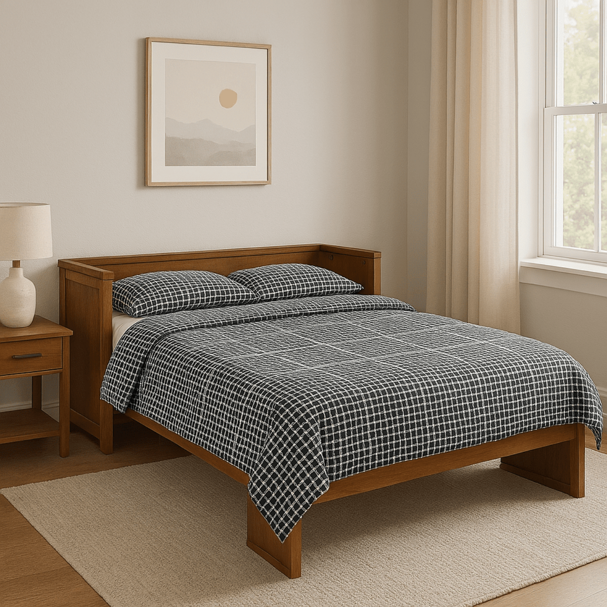 Night and Day Furniture Queen Murphy Cabinet Bed Cube - MUR-CUB-QEN-CH