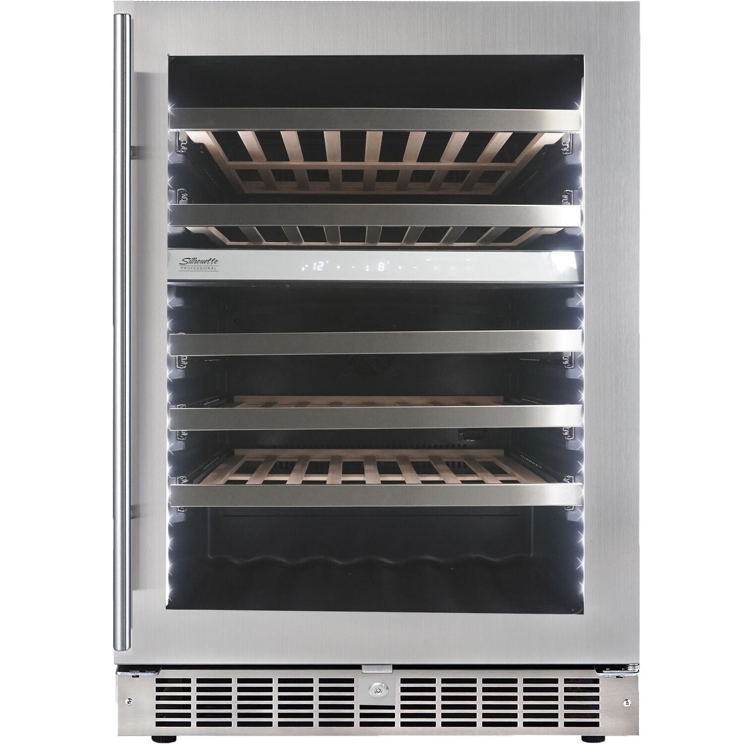 Danby - 51 Bottle Integrated Wine Cooler, Low-E Dual Pane Door, Pro Style Handle - SPRWC053D1SS