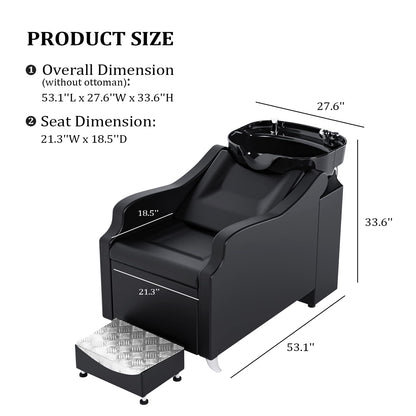 OmySalon 4 Operator Vintage Mobile Barber Package Black - BP3-4B