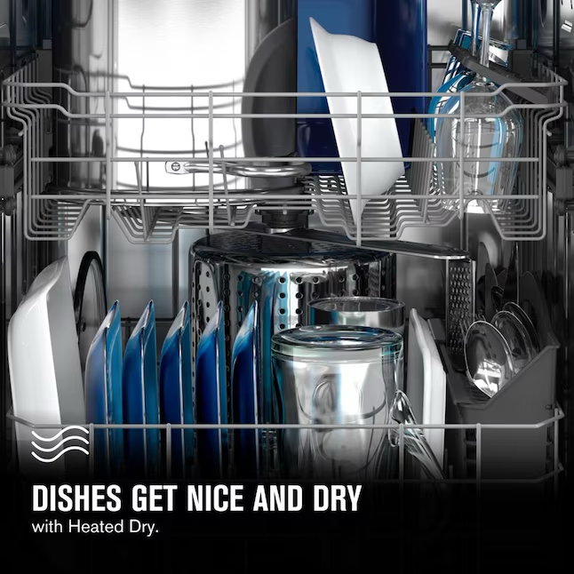 Maytag Front Control 24-in Built-In Dishwasher (White), 50-dBA