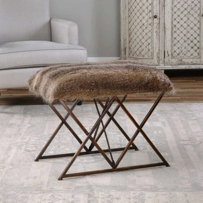 Uttermost Brannen Plush Small Bench 23277 - 23277