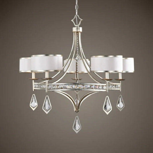 Uttermost Tamworth 5 Light Silver Champagne Chandelier 21268 - 21268