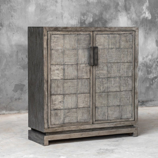 Uttermost Hamadi Distressed Gray 2 Door Cabinet 25444 - 25444