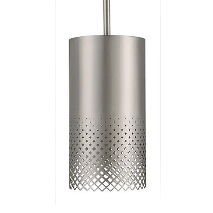 Uttermost Manheim 1 Light Nickel Cylinder Pendant 21568 - 21568