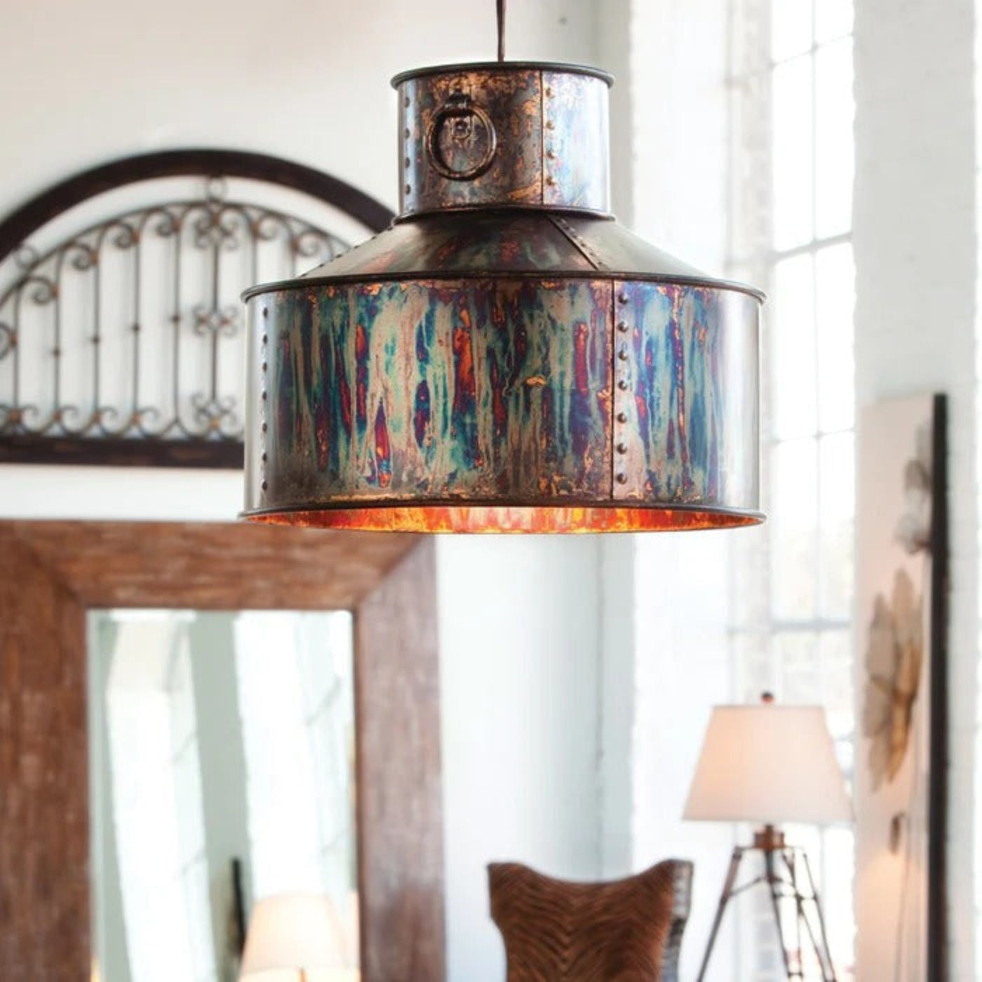 Uttermost Giaveno 1 Light Oxidized Bronze Pendant 21924 - 21924