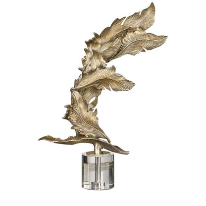 Uttermost Fall Leaves Champagne Sculpture 17513 - 17513