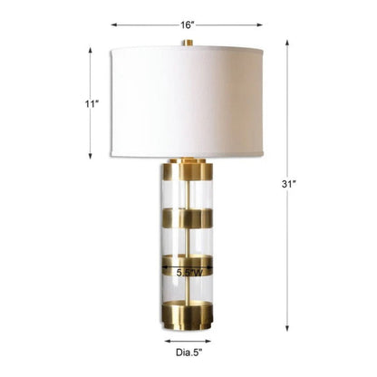 Uttermost Angora Brushed Brass Table Lamp 26669-1 - 26669-1
