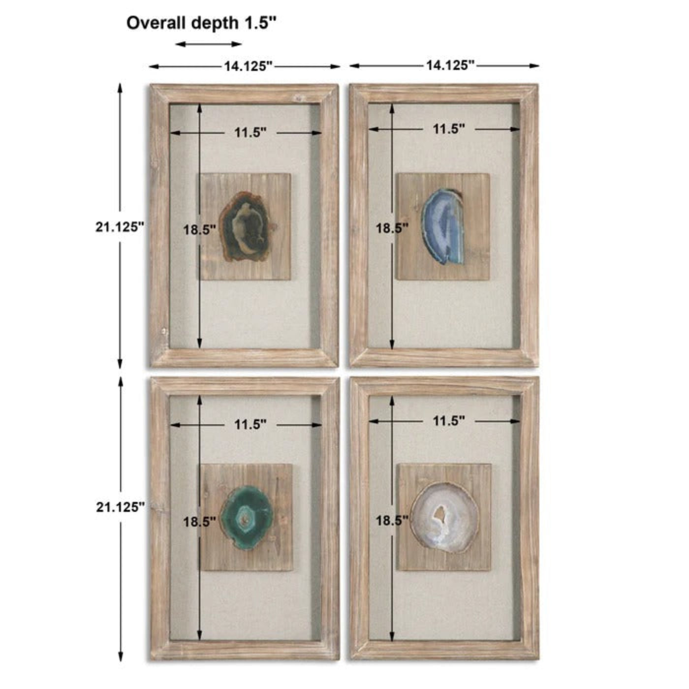 Uttermost Agate Stone, S/4 14499 - S/4 14499