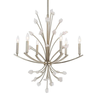 Uttermost Juliette 6 Light Silver Chandelier 21345 - 21345