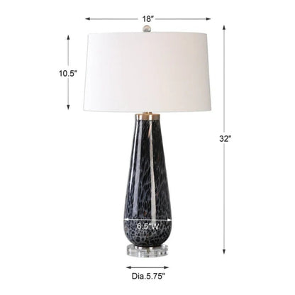Uttermost Marchiazza Dark Charcoal Table Lamp 27156 - 27156