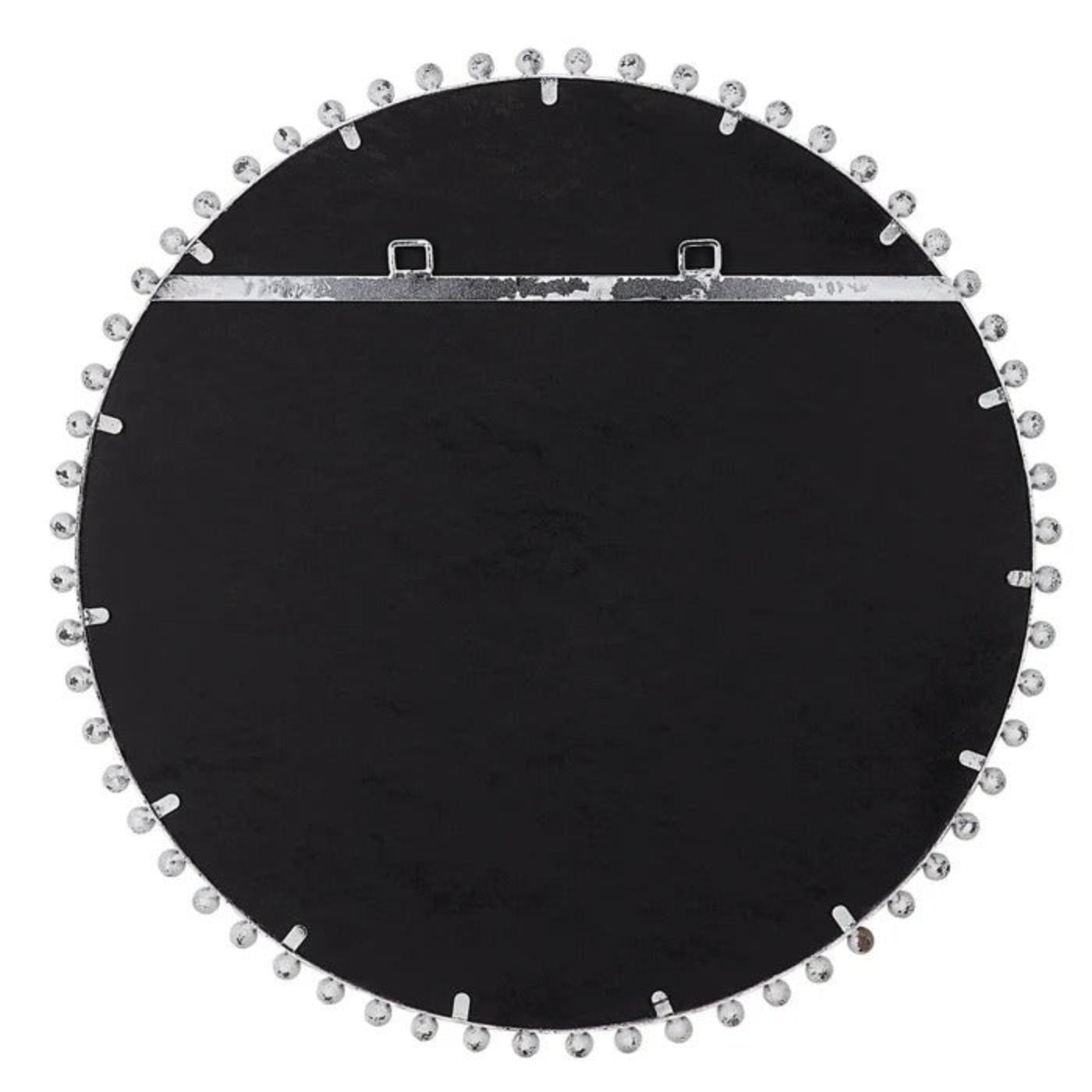 Uttermost Taza Aged White Round Mirror 09770 - 09770