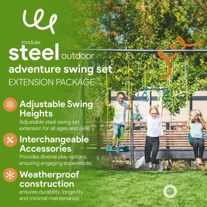 gobaplay Modular Steel Outdoor Adventure Swing Set Extension Package  - 407523