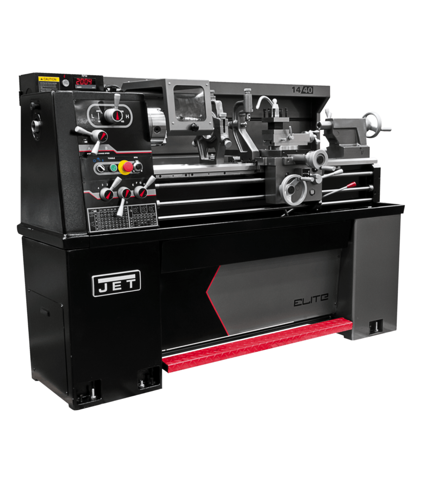 JET Elite Lathe E-1440VS with ACU-RITE 303 CSS DRO with Taper Attachment and Collet Closer - JT9-892468