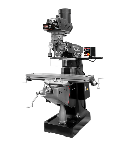JET Elite EVS-949 Mill with X, Y, Z-Axis JET Powerfeeds and USA Made Air Draw Bar - JT9-894308