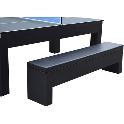 Hathaway Park Avenue 7ft Multi Game Table with Top & Benches - BG2530PR