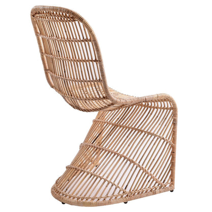 New Pacific Direct Groovy Rattan Chair, (Set of 2) -  6600010