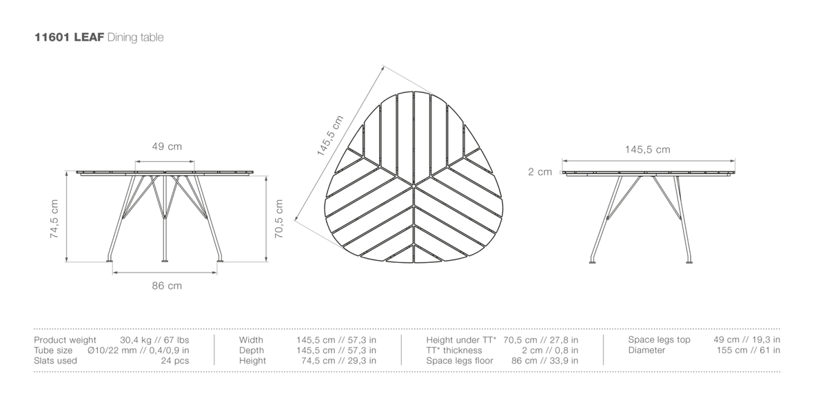 HOUE LEAF Dining Table - Procure Décor