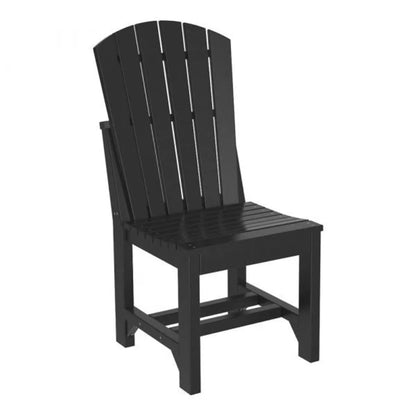 LuxCraft Adirondack Dining Height Poly Side Chair - ASCDBK
