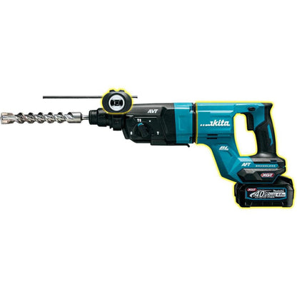 Makita GMH04PLX 80V max (40V max X2) XGT Brushless 70 lb. 1‑1/8" Hex AVT Breaker Hammer Kit, AWS Capable (8.0Ah) & FREE Makita GRH07M1 - GMH04PLX