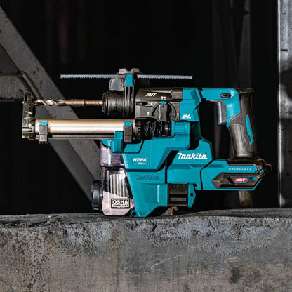 Makita 40V MAX XGT Cordless 13/16 In. SDS-PLUS AVT Rotary Hammer Kit with Dust Extractor - GRH10D1W