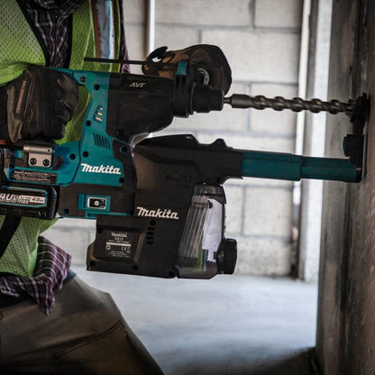 Makita 40V Max XGT️ Rotary Hammer Kit 1-1/8In AVT with Dust Extractor & FREE Makita GRH07ZW - GRH01M1W