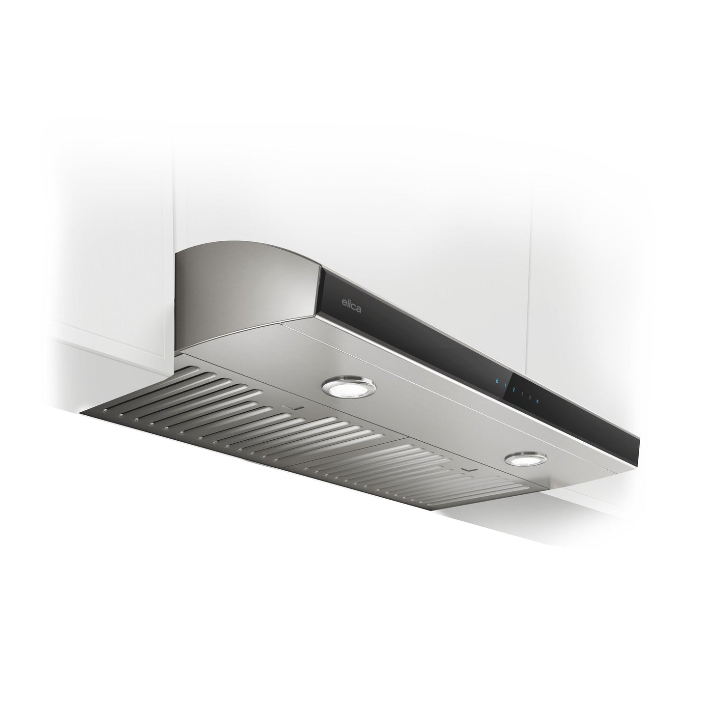 ELICA ARIA Undercabinet Range Hood 36" wide - 400CFM in Stainless Steel On Black - EAI436SS