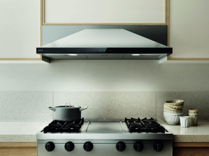 ELICA MODENA Undercabinet Range Hood 30" wide - 600CFM in Stainless Steel On Black - EMD530S3