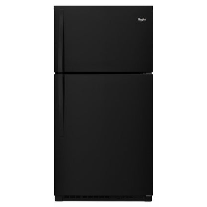 WHIRLPOOL 33-inch Wide Top Freezer Refrigerator - 21 cu. ft. Black - WRT511SZDB