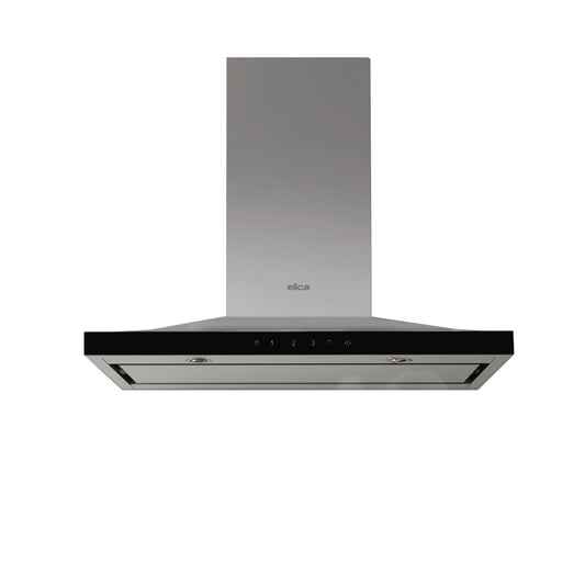 ELICA LUGANO Wall Mount Range Hood 36" wide - 600CFM in Stainless Steel On Black - ELG636S3