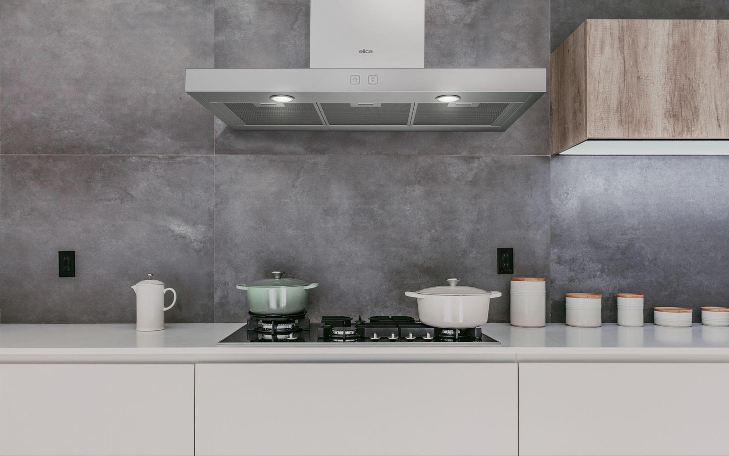 ELICA ETB430S3 TOBLINO Wall Mount Range Hood 30" wide - 400CFM in Stainless Steel - ETB430S3