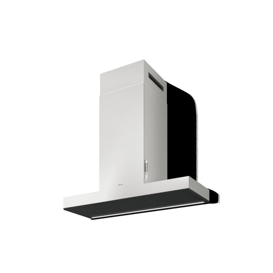 ELICA HAIKU Wall Mount Range Hood 36" wide - 600CFM in Stainless Steel On White - EHK636WH