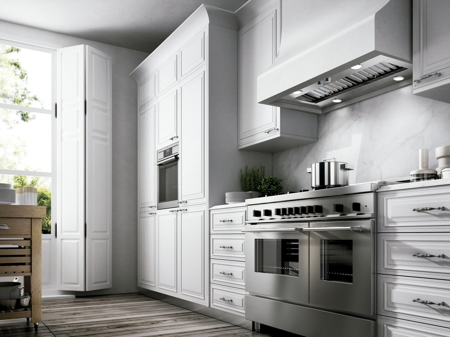ELICA EAR146S4 AREZZO Insert Range Hood 46 1/2 wide - 1200CFM in Stainless Steel - EAR146S4