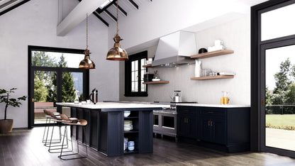 ELICA TORINO Range Hood wide - CFM in Stainless Steel On White - ETNX36WH