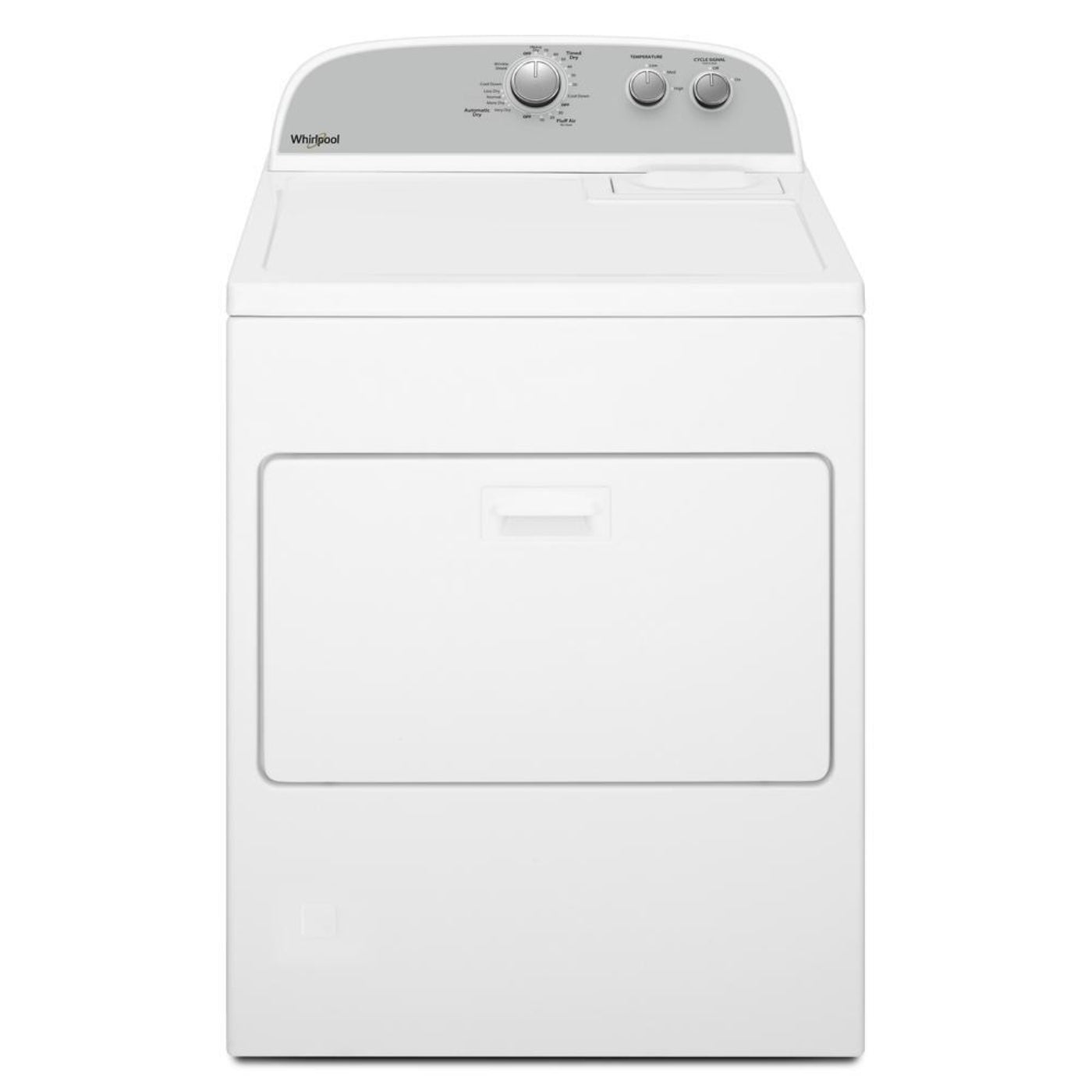 WHIRLPOOL 7.0 cu. ft. Top Load Electric Dryer with AutoDry Drying System White - WED4950HW