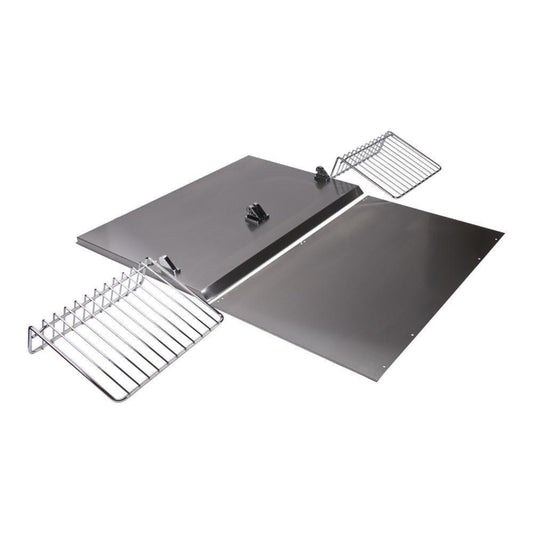 AMANA W10285447 30" Range Hood Backsplash Kit with Dual Position Shelf, in Stainless Steel, fits JXW9030KWP and JXU9130WP, Size: 20" H in Stainless Steel - W10285447