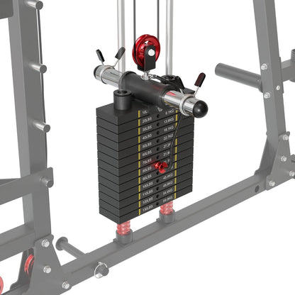 Mikolo Fitness M4-2.0 Elite All-In-One Workout Smith Gym Machine with Dual Weight Stacks  - DM-M8-WS
