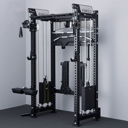 Mikolo Fitness ANUBIS-2.0 Elite Home Gym Package - DM-HR02-2-B-HP4-RBB-DS01
