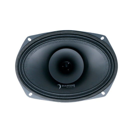 Diamond Audio 6"x 9" MP Series 2-Way Full-Range Coaxial Speakers w/1" Horn Tweeter (4Ω) - MP694