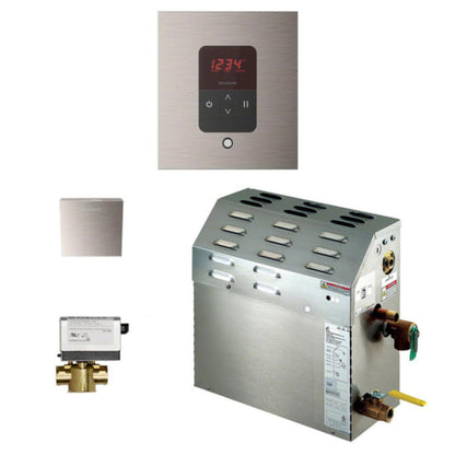 Mr. Steam- 7.5kW Steam Bath Generator Package - Square - Brushed Nickel -  225C1ATSQBN