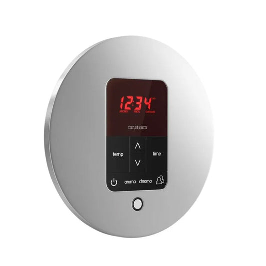 Mr. Steam MSITPLUSRD-PC - iTempo Plus Round Steam Shower Control - Polished Chrome - MSITPLUSRD-PC
