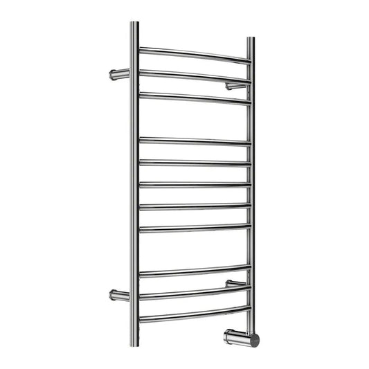 M.Stream - Metro 11-Bar Wall-Mounted Electric Towel Warmer with Digital Timer - Polished Stainless Steel - W336TSSP