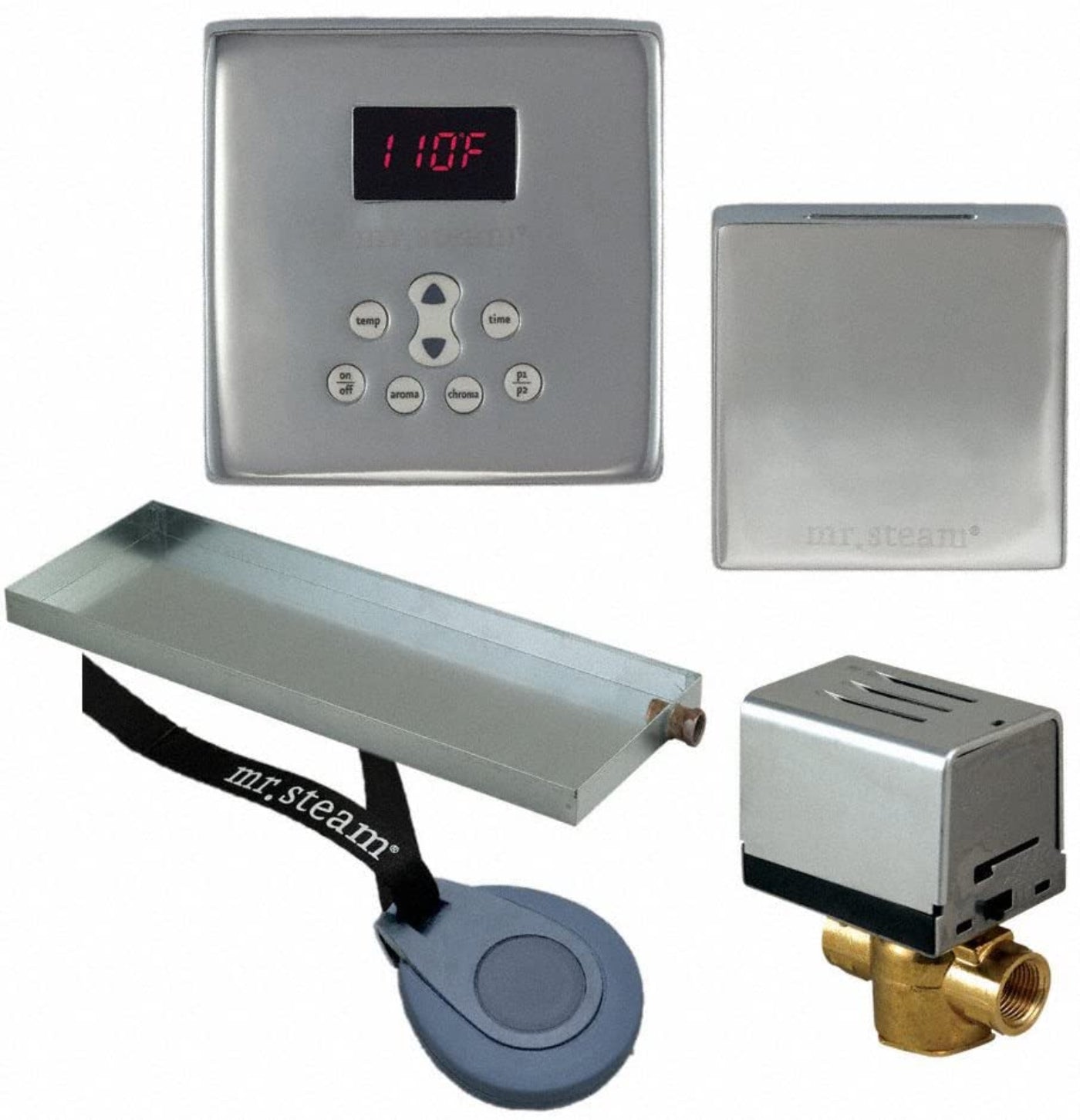 Mr. Steam Butler 2 Package Round Matte Black - MSBUTLER2SQ-MB