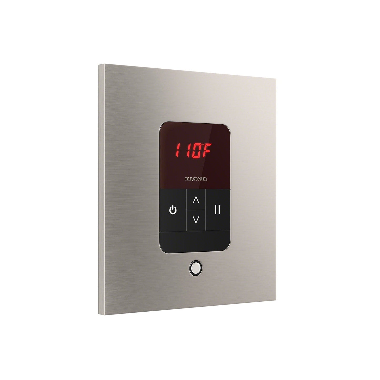 Mr. Steam iTempo Square Steam Shower Control in Brushed Nickel - MSITEMPOSQ-BN