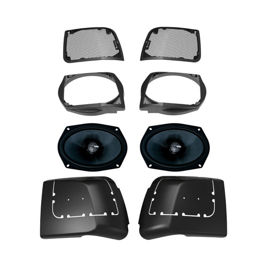 Diamond Audio 2014-2023 Harley Davidson Cut In Lid Kit with MS692CX2 (2Ω) Speakers - MSMS692LK