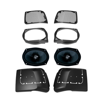 Diamond Audio 2014-2023 Harley Davidson Cut In Lid Kit with MS69CX (4Ω) Speaker - MSMS694LK