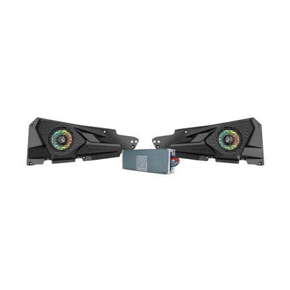 Diamond Audio 2014+ RZR XP 6.5" 2-Way All Weather Front Speaker Kit with 2-Channel Amplifier - MSRZRKM12
