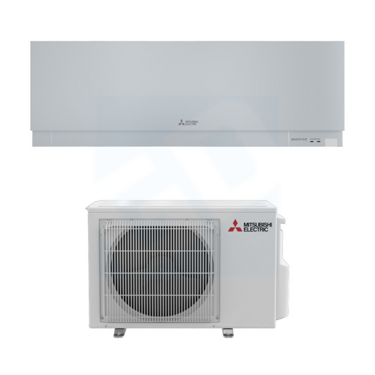 Mitsubishi L 12,000 BTU 21.7 SEER2 Wall Mounted Heat Pump System - R454B -  MSZ-EX12NLS